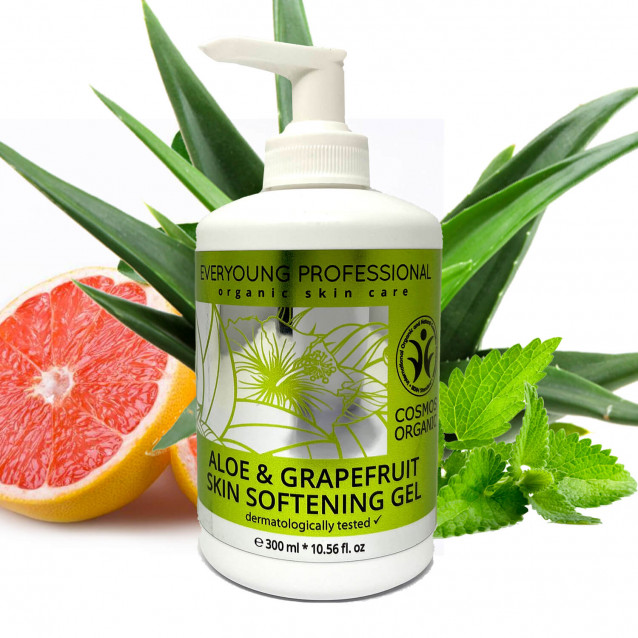 Aloe & grapefruit bőrpuhító gél (dermatológiailag tesztelt ✔) - 300 ml