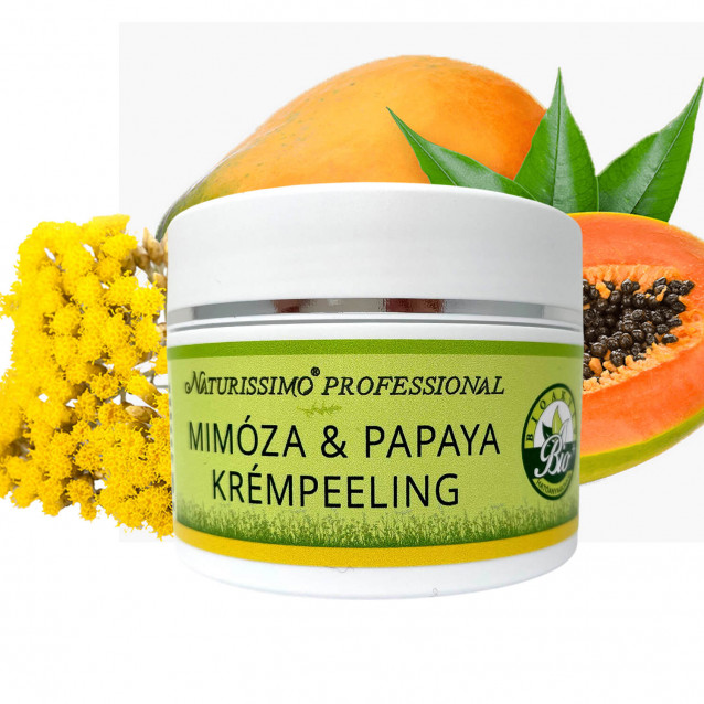 Mimóza & papaya krémpeeling - 150 ml