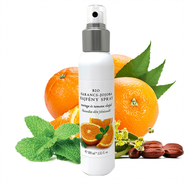 Bio narancs-jojoba hajfény spray - 100 ml